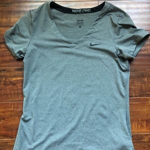 Nike Pro Dri Fit Medium Grey Workout Shirt